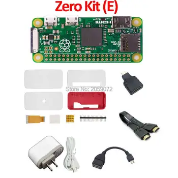 Aviečių Pi nulio Pi0 Valdybos Versija 1.3 europos sąjungos oficialusis nulio atveju GPIO Pin Heatsinks kamera FFC maitinimo kabelis HDMI kabelis, otg