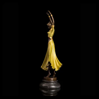 ArtsHom DS-202B Šiuolaikinės Bronzos Abstrakčių Moterų Šokėja Statulėlės Statula Jauna Moteris Šokių Skulptūra Vario Meno Dekoro Priedai