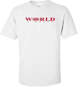 Karšto Pardavimo Mados Pasaulio Airways Derliaus JAV Oro Logotipas Marškinėliai Atsitiktinis Tee Marškinėliai