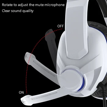 PS5 laisvų Rankų įranga Laidinė Per Ear Stereo Gaming Ausinės su Mikrofonu PC IOS Kompiuterinių Žaidėjų išmanieji Telefonai mobilieji telefonai