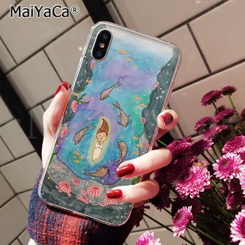 MaiYaCa Daina Jūros Klientas Aukštos Kokybės Telefono dėklas skirtas iPhone 8 7 6 6S Plius 5 5S SE XR X XS MAX Coque Shell