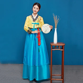 Naujas korėjos Drabužių, Tradicinių Teismas Moterų Hanbok Moterų Korėja Palace Kostiumai Hanbok Mažumų Veiklos Drabužius SL1524