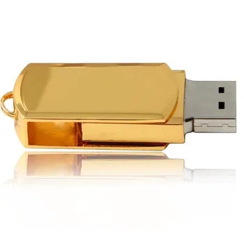 Key usb flash drive 4GB 8GB aukso Metalo pendrive 16GB 32GB 64GB sidabrinė atminties ratai dovanų pasukti u disko Virvelę pen ratai