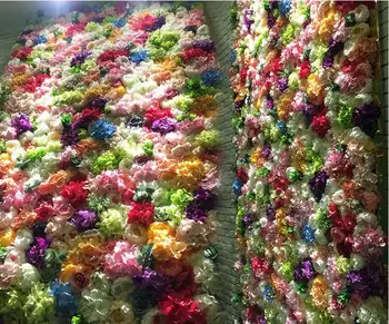 Dirbtinio Šilko hydrangea gėlių galvos vestuvių puokštė Gėlių Sienos Arka 