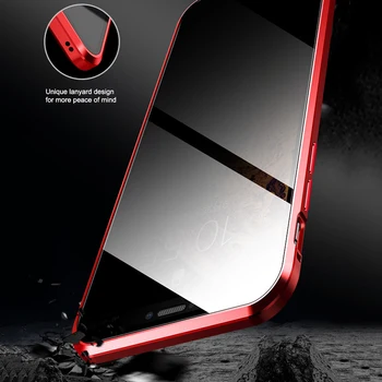 Anti-sneak peek Telefono dėklas Dvigubas Pusėje Apsauginis Dangtelis Slim Fit Snap-on Atveju iPhone, 11 pro 5.1 /6.1 /pro max 6.5 colių