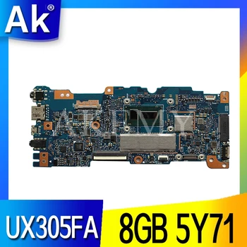 Originalus UX305FA nešiojamojo kompiuterio motininė plokštė, skirta ASUS UX305FA UX305F UX305 plokštė su BDWY 5Y71 procesorius patikrintas 8GB sandėlyje