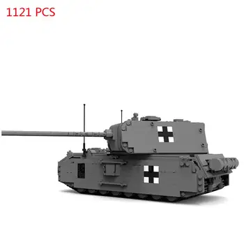 Karšto karinės WW2 vokiečių Armijos įranga, įrangos pardavimas, biuro įrangos Pelės super sunkusis tankas karo ginklas transporto priemonės Blokai modelis plytų žaislai dovana