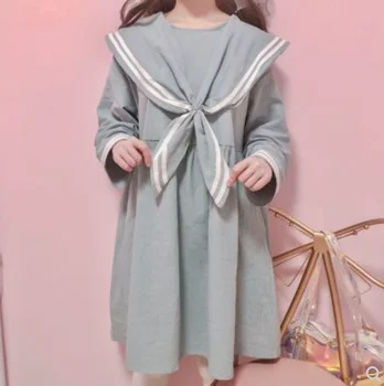 Japonijos saldus lolita dress studentų mielas minkštas mergina kawaii karinio jūrų laivyno biuras princesė pavasario JK vienodas suknelė Lolita cos op loli