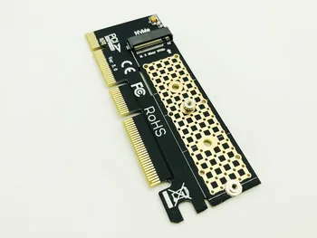 PCI-Express PCIE 3.0 X4 norėdami M2 SSD NVME Adapterio plokštę Klavišą M Sąsaja NVME SSD M2 PCI-E Riser Card for 2230 2242 2260 2280 2 M. SSD