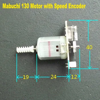Mabuchi FC130SA DC 3V-24V Micro Dvigubą Veleno elektrinės sienų Motorinių AB Dvi Fazės Impulso Kodavimo Tachometras Kodas Diską Arduino MCU