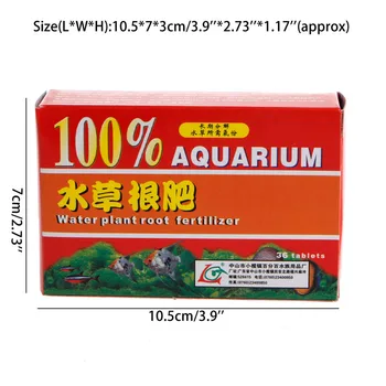 36pcs/Box Akvariumo Žuvų Bakas Vandens Cilindrų Vandens Augalų Šaknų Trąšų Naujas