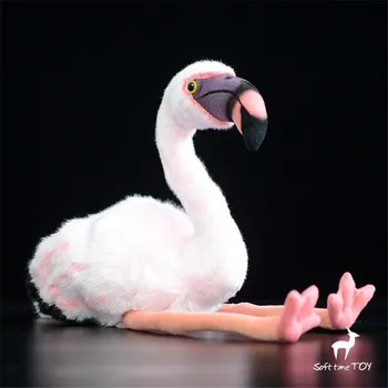Flamingly raudona lėlės raudonas pliušinis žaislas dovana Aukštos kokybės gimtadienio dovana karibų flamingo Super žavinga Flamingo modeliavimas Pliušas