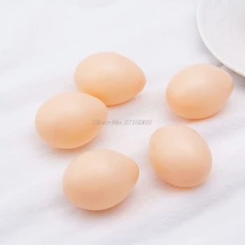 5vnt Plastiko Netikrą Vištienos Kiaušinių Modeliavimas Paukščių Sluoksnis Coop Kiaušinius Whosale&Dropship