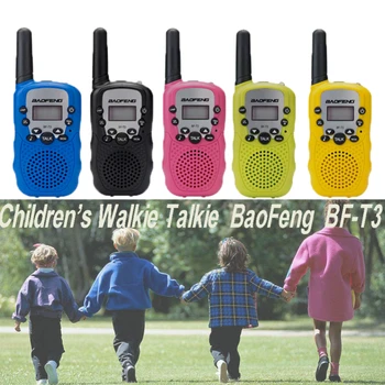 2vnt/set vaikų walkie talkie vaikai radijas mini žaislai baofeng BF-T3 vaikams, vaikas, gimtadienio dovana BFT3 Kalėdų dovanos BF T3