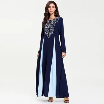 Abayas moterų musulmonų ilgai abaja gražus musulmonų suknelės Artimųjų Rytų Ilga Suknelė Elegantiškas Megztinis Y525