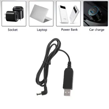 1m Balta, Universalus 90 Laipsnių USB 5V Į 12V 5.5x2.1mm Žingsnis Iki Adapterio Kabelis, Skirtas WiFi Router Garsiakalbis LED Fotoaparato ir daugiau