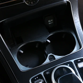 Mercedes-Benz E-Klasė W205 W213-2020 M. G Klasės W463 Aliuminio Lydinio, Sidabro Puodelio Laikiklis Dangčio Rėmo Apdaila