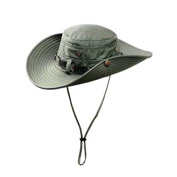 Atsparus vandeniui Kibirą Skrybėlę Vasarą Vyrai Moterys Boonie Hat Lauko UV Apsauga Platus Kraštų Medžioklės, Žvejybos, Žygiai Saulės Skrybėlę