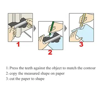 1pc Gabaritas Kontūro Formą Plastiko Kontūras Kopijuoti popierinės kopijavimo aparatų matricos Matavimo Priemonė Tvirtos Anti-rust