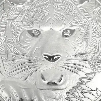 Dragon Battle Tigras Auksu Sidabro Proginė Moneta Gyvūnų Meilė, Medalis, Moneta Papuošalai Namų Puošybai
