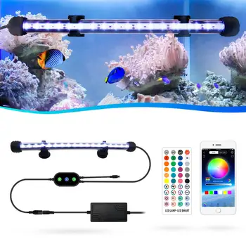 Jūrų LED Lempa Akvariume ir Žuvų Bakas Augalai, Akvariumo Apdaila, apšvietimas, Akvariumo Reikmenys, akvariuminės žuvys Žibintai