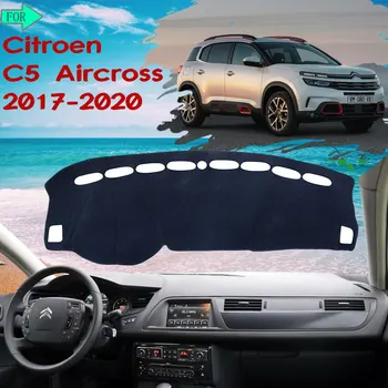 Už Citroen C5 Aircross 2017 2018 2019 2020 prietaisų Skydelio Kilimėlis Padengti Apsaugine Kilimas Išvengti Šviesos Kilimų Lipdukai Automobilio Reikmenys-Prekes