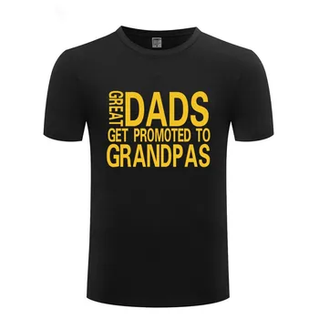 Puikus Tėtis reklamuojamos Į Senelių Marškinėliai Vyrams Medvilnės, trumpomis Rankovėmis Marškinėlius Streetwear Naujovė T-Shirt Vyrams Tėvo Diena Dovanos