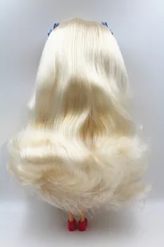 Blygirl Lėlės balta banguoti plaukai 30CM Lėlės 1/6 Blyth Lėlės kūno Mada Gali isteigti makiažo Mados lėlės Baltos odos
