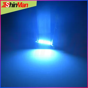 ShinMan 10x 4014 Girlianda C5W LED B6 LED Šviesos AUTO Automobilis makiažo veidrodėliai žibintai, Saulės skydelis lempos šviesos Skaitymo Šviesos Kupolas Šviesos