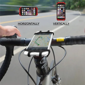 WATERWICh Universalus Dviratis Telefono Laikiklis iPhone Samsung Motociklo Silikoninės Rankenos, Apkaba Stovėti GPS Laikiklis, Skirtas 