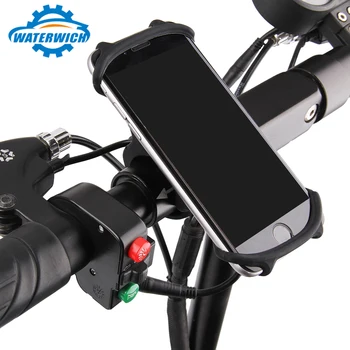 WATERWICh Universalus Dviratis Telefono Laikiklis iPhone Samsung Motociklo Silikoninės Rankenos, Apkaba Stovėti GPS Laikiklis, Skirtas 