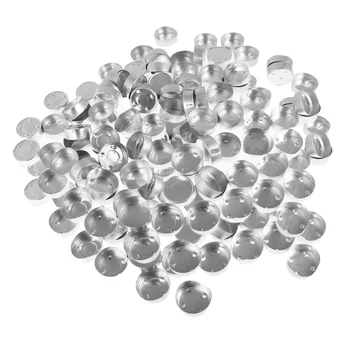 200Pcs Tuščias Aliuminio Tealight Puodeliai 