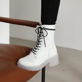 Batai Moterims, Suapvalinti Tne Batai 2020 naujas nėriniai-up platformos batai madingi skaidrūs, neslidžia vienintelis balti batai moterims 39