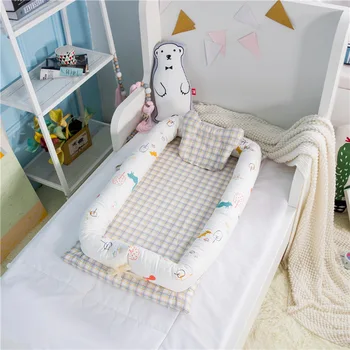 Kūdikis nešiojamas lova lova nuimamas ir galima skalbti kūdikių atskirai lova naujagimiui bionic lova visiškai nuimamas dizainas