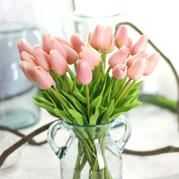 Dirbtinė Gėlė Namų Puošybai Vestuvių Tulpių Netikras Šilkas Tulip Gėlių Nuotakos Hydrangea Namų Vestuvių Sodo Dekoro