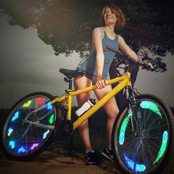 Dviračių LED Šviesos Padangų Vožtuvų Dangtelis Dviračių Flash Light Mountain Road Bike Dviračių Padangos Varantys Žibintai LED Neon Lempos Padengti Ratų
