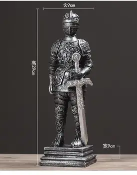 Modelis Romėnų kariai atkurti senovės būdų, kaip Amerikoje yra papuoštas sidabro pilkos rekvizitai Pav Statula meno Skulptūros, Amatų namai