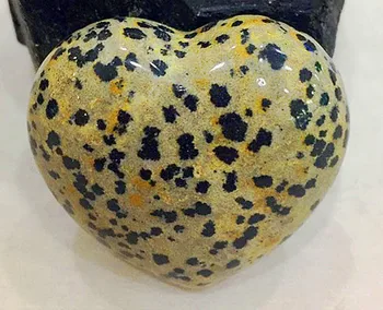 1pcs Natūralus kvarco kristalas leopard akmens. Širdies formos rinkinys. Geriausia dovana draugei.