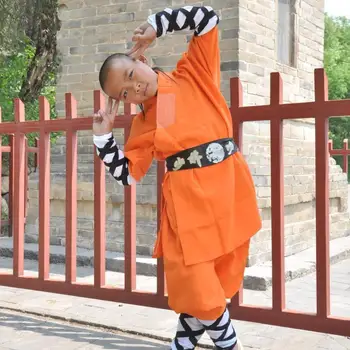 USHINE profesinės aukštis 100cm-185cm medvilnės vienuolis shaolin KungFu vienodą darbo drabužiai drabužių, kostiumų Anzug vyrams berniukai