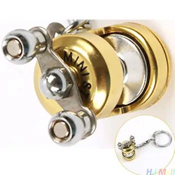 Pagrindiniai Grandinės Žiedas, Raktų Žiedas Key Chain Skristi Žvejybos Ritės Keychain Paketų Prižiūrėtojų Raktinę Metalo Velkamosiomis Nešiojamų