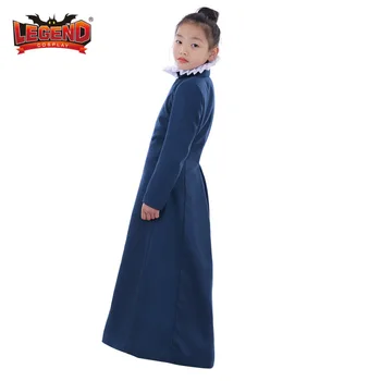 Kolonijinės Mergaitės Prairie Pioneer Suknelė viktorijos viduramžių vaikų mergaičių suknelė pagal užsakymą