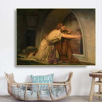 Citon Lawrence Alma-Tadema《Clotilde prie Kapo jos Anūkai》Drobė, Aliejus, Tapyba Meno kūrinius Nuotrauką Dekoro Namų Puošybai