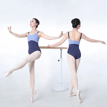 2020 Mėlyna Baleto Šokių Drabužiai Moterims Balerinos Rūbų Baleto Mdc Leotard Etape Kostiumas Gimnastika Bodysuit Suaugusiųjų Unitard