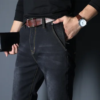 2020 vyrų naujas mados didelis dydis 44 46 48 džinsai aukštos kokybės medvilnės prarasti džinsinio audinio kelnės anti-theft užtrauktukas pavasario ženklo džinsus