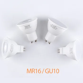 CanLing Lampada GU10 220V LED Prožektorius MR16 7W Lempą Kukurūzų Šviesos diodų (Led 5W Patalpų Energijos Taupymo Bombillas Lubų Lemputės gu5.3