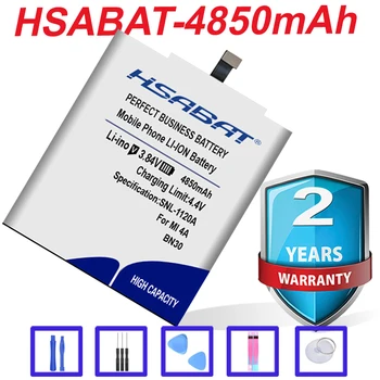 HSABAT BN30 4850mAh Baterija Xiaomi Redmi 4A Redrice 4A Hongmi 4A Baterijos