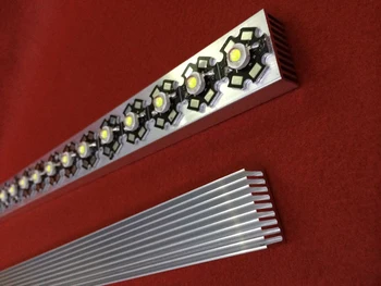 30cm High Power LED Heatsink Grotelių formos 300mm*25mm*12mm Gera šilumos išsklaidymo aliuminio
