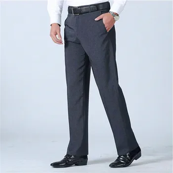 Juoda juoda ziajać vidutinio amžiaus vyrai kostiumas kelnės Didelio dydžio 29-40 verslo atsitiktinis kelnės pavasario ir rudens mados kelnės vyrams