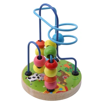 Medinių Rutuliukų Labirintas Švietimo Vaikai Vaikų Granulių Kalneliai Labirinto Įspūdį Žaislas Naudotis Riešo Lankstumą Vaikų Aritmetinis Žaislai