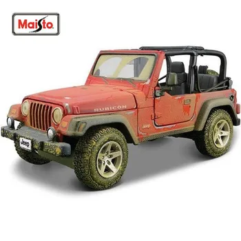 Maisto 1:27 Jeep Wrangler Rubicon Diecast Modelio Automobilių Žaislas Naujas, Box Nemokamas Pristatymas